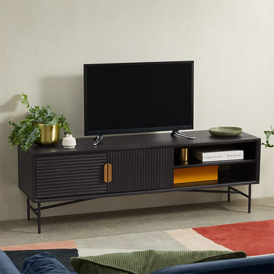 meuble tv manguier noir